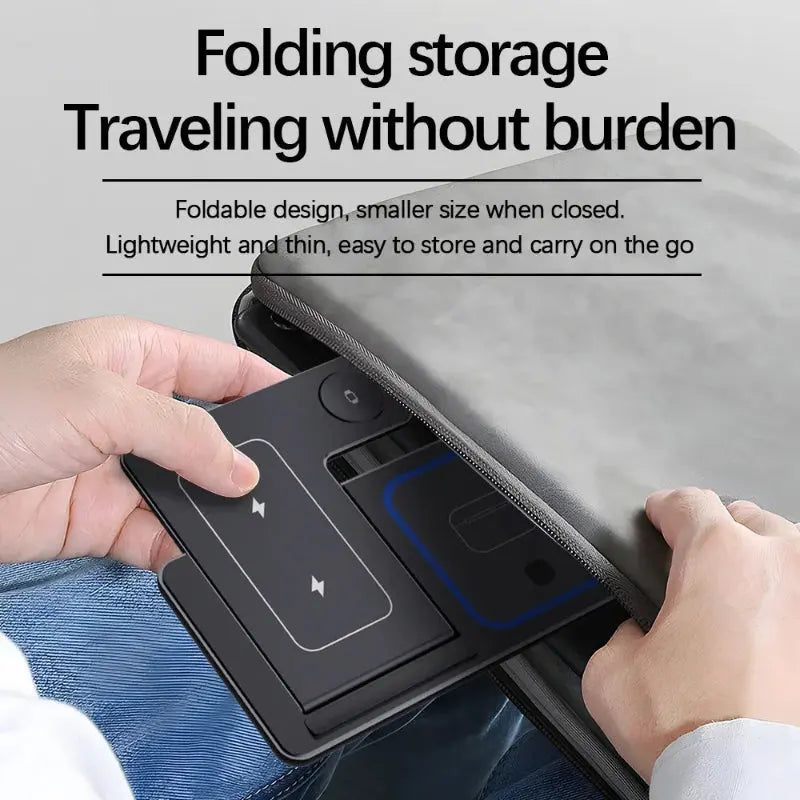 Lightweight and compact 3-in-1 charging stand for travel and home use