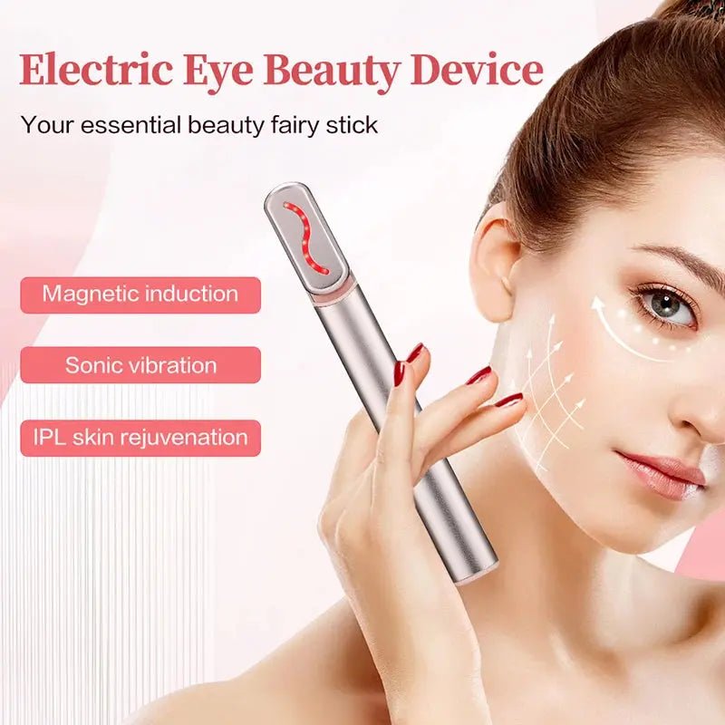 EMS Microcurrent Face Lifting Device – Red Light Therapy, Anti-Wrinkle & Skin Tightening Wand for Eye, Neck & Facial Care ClickncarryMart