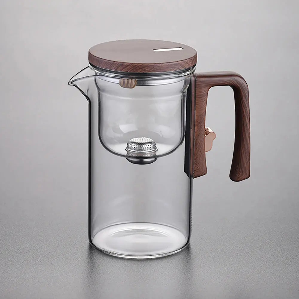 Glass Teapot with Magnetic Infuser – One-Click Tea Filtration Kettle ClickncarryMart