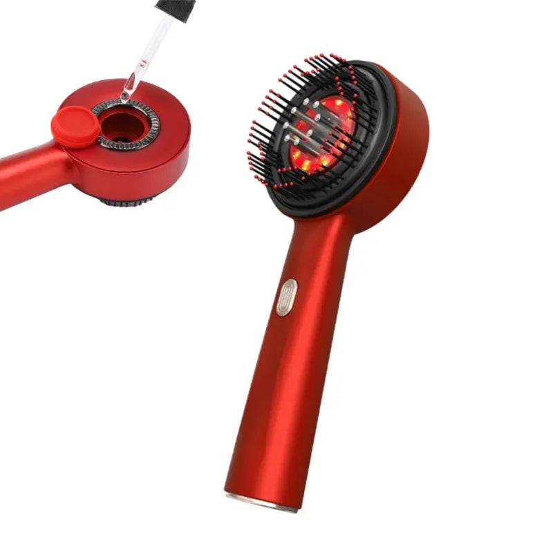 Infrared scalp massager & hair growth comb with 630nm red light therapy for thicker, healthier hair