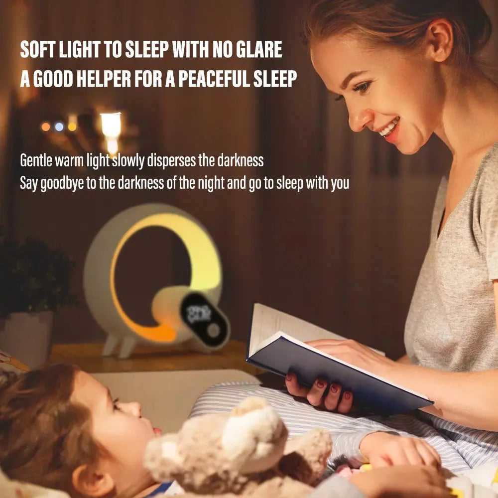 LED Smart Sunrise Alarm Clock – Wake-Up Light, Bluetooth Speaker & White Noise ClickncarryMart