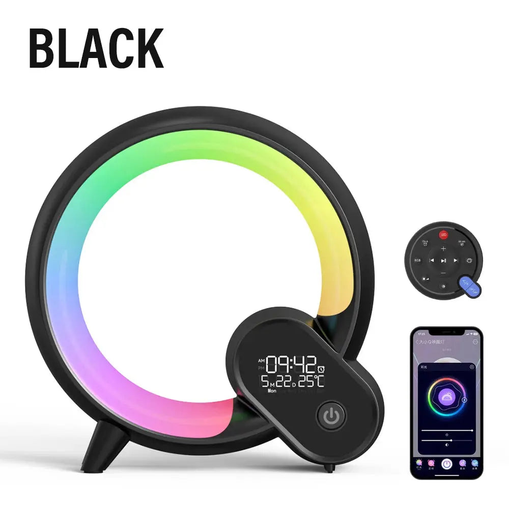 LED Smart Sunrise Alarm Clock with wake-up light, Bluetooth speaker & white noise machine