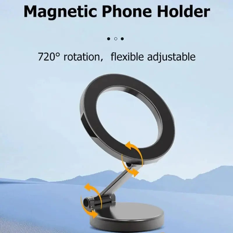 Foldable and 360-degree adjustable car phone holder for hands-free driving