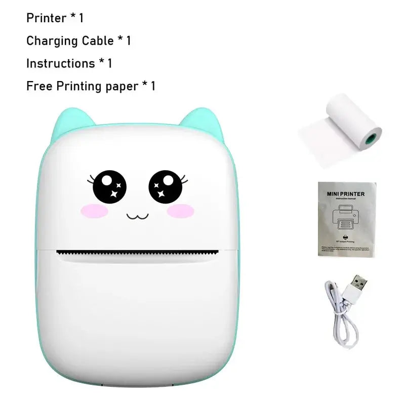 Mini Portable Wireless Thermal Printer – Bluetooth Photo & Label Maker for Android & iOS ClickncarryMart