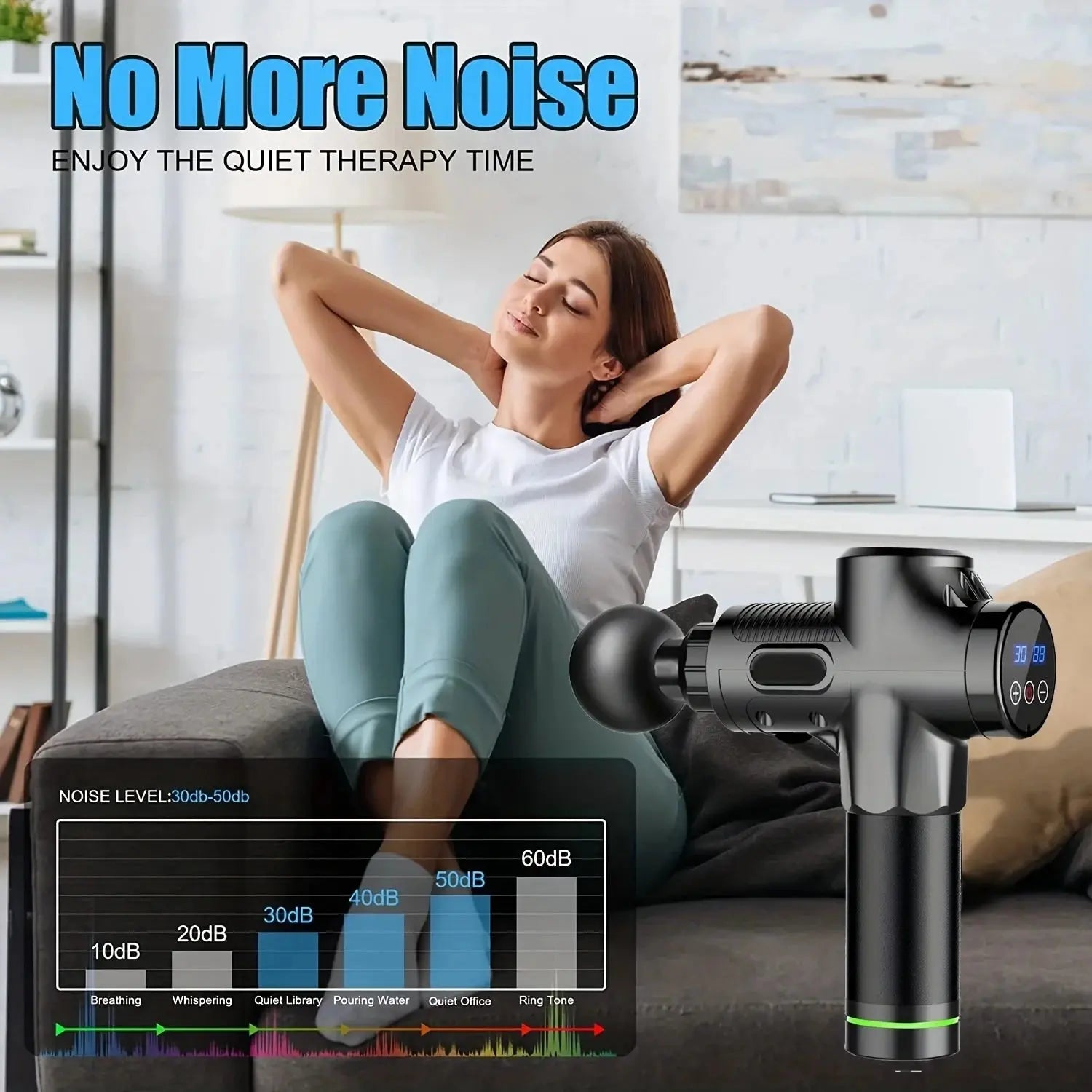 ODRK Deep Tissue Massage Gun – 30-Speed Percussion Massager for Muscle Recovery & Pain Relief ClickncarryMart