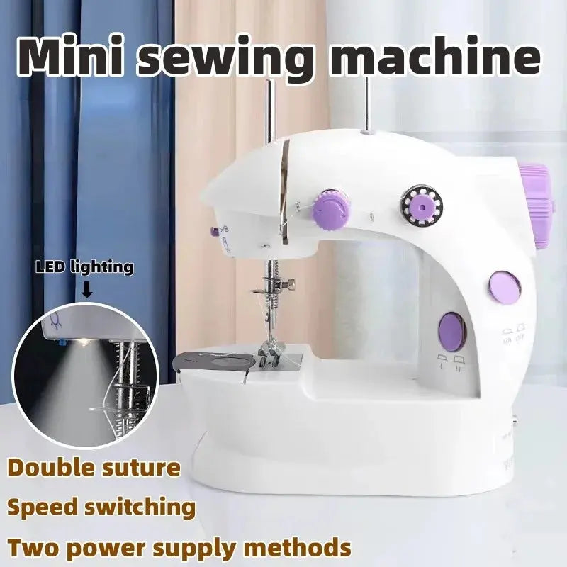 Compact and automatic portable electric sewing machine for home and beginners