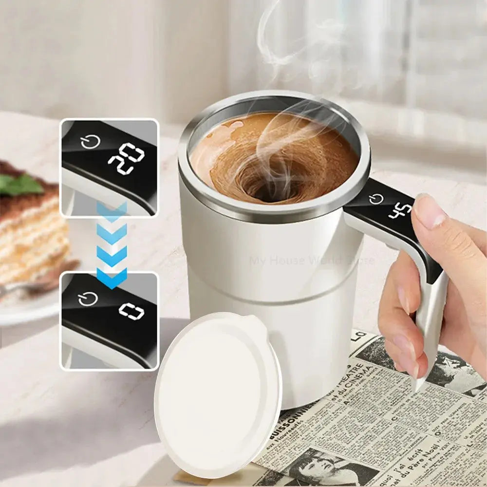 Automatic Magnetic Coffee Mixer stirring coffee for a smooth and perfect blend