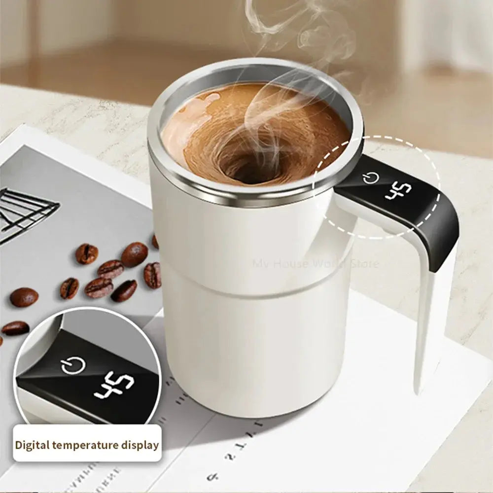 Rechargeable Self-Stirring Mug – Automatic Magnetic Coffee Mixer ClickncarryMart